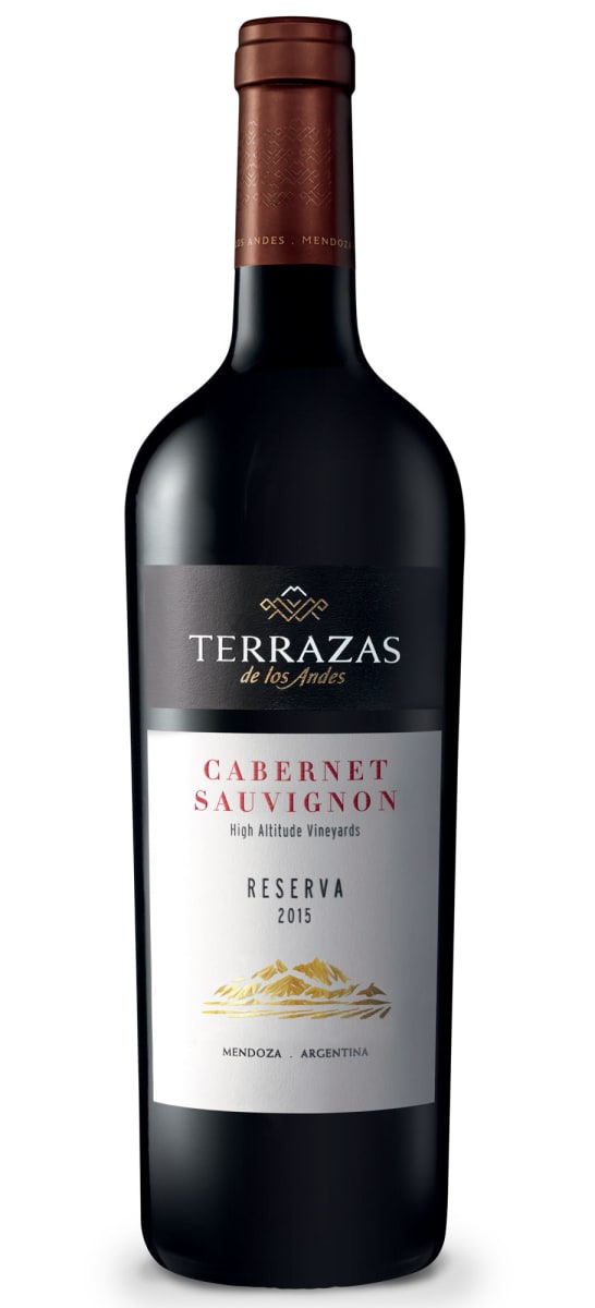 Terrazas de los Andes Reserva Cabernet Sauvignon 2015 Front Bottle Shot