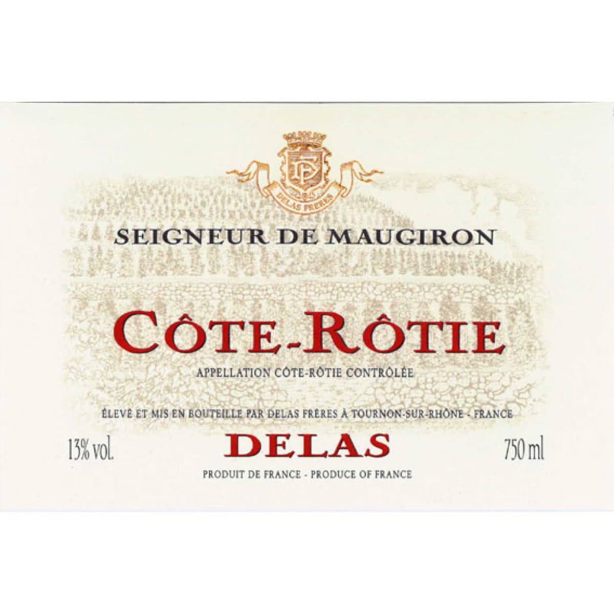 Delas Cote Rotie Seigneur de Maugiron (1.5 Liter Magnum) 2010 Front Label