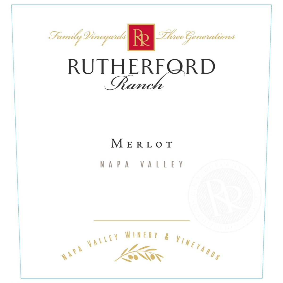 Rutherford Ranch Merlot 2014 Front Label