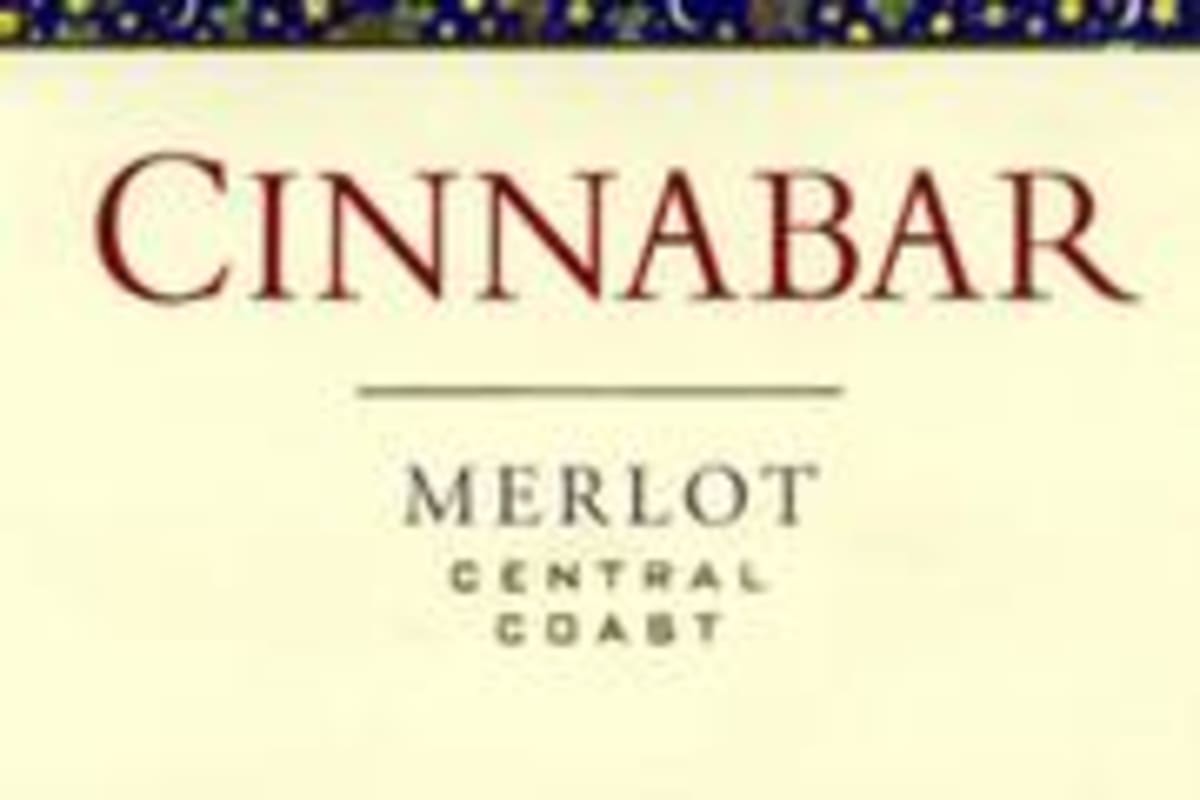 Cinnabar Central Coast Merlot 1998 Front Label