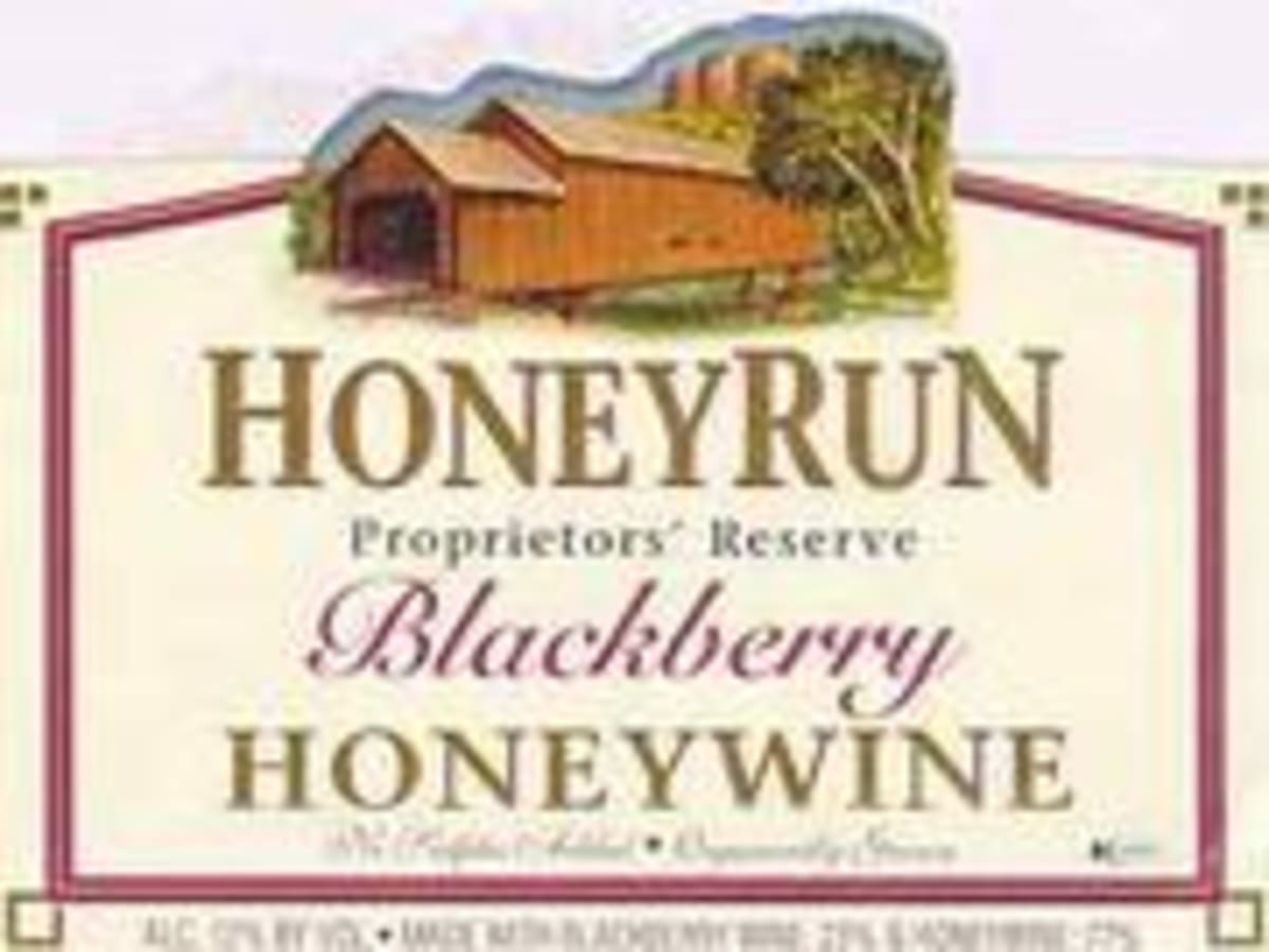 HoneyRun Blackberry Honeywine Front Label