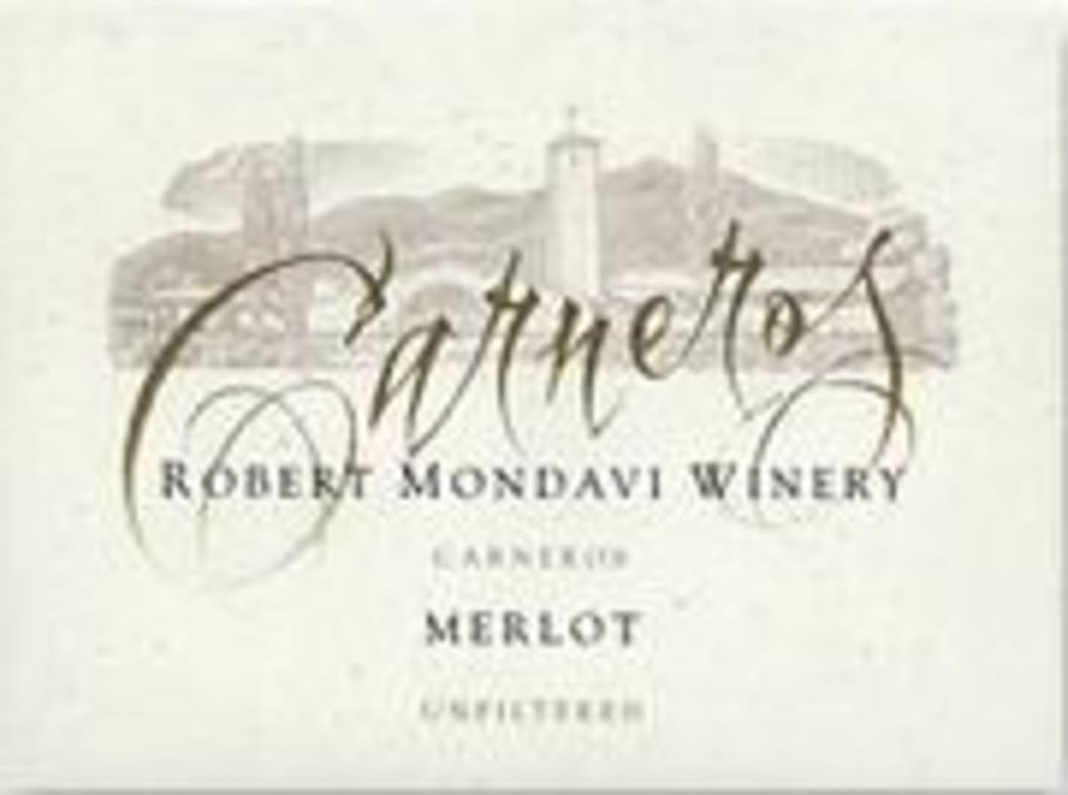 Robert Mondavi Carneros Merlot 1997 Front Label