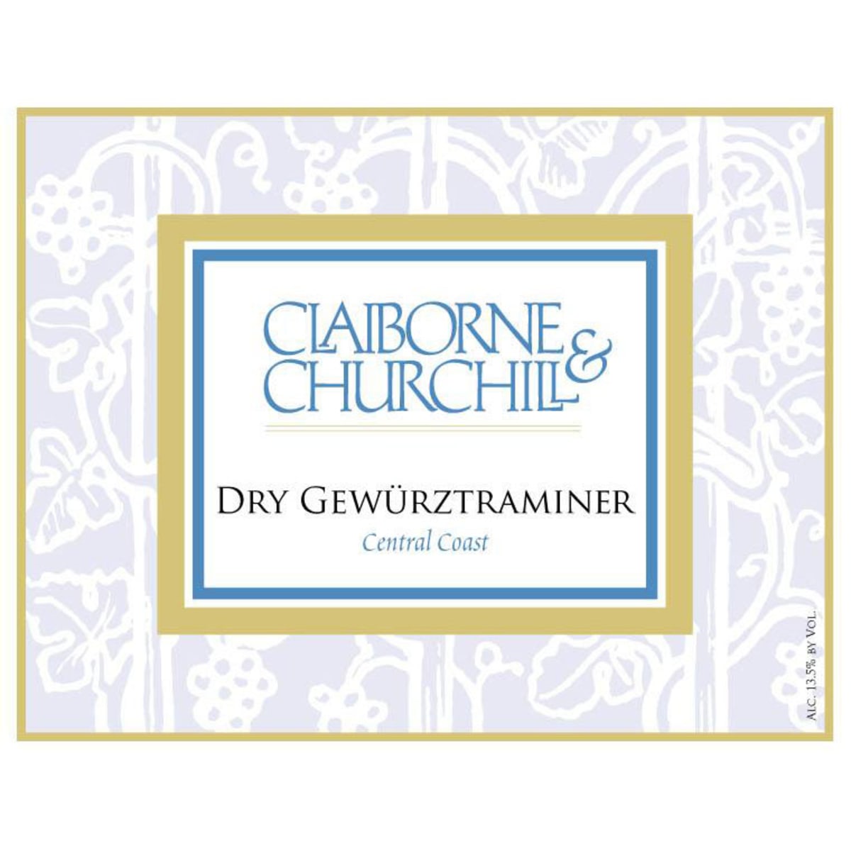 Claiborne & Churchill Dry Gewurztraminer 2015 Front Label