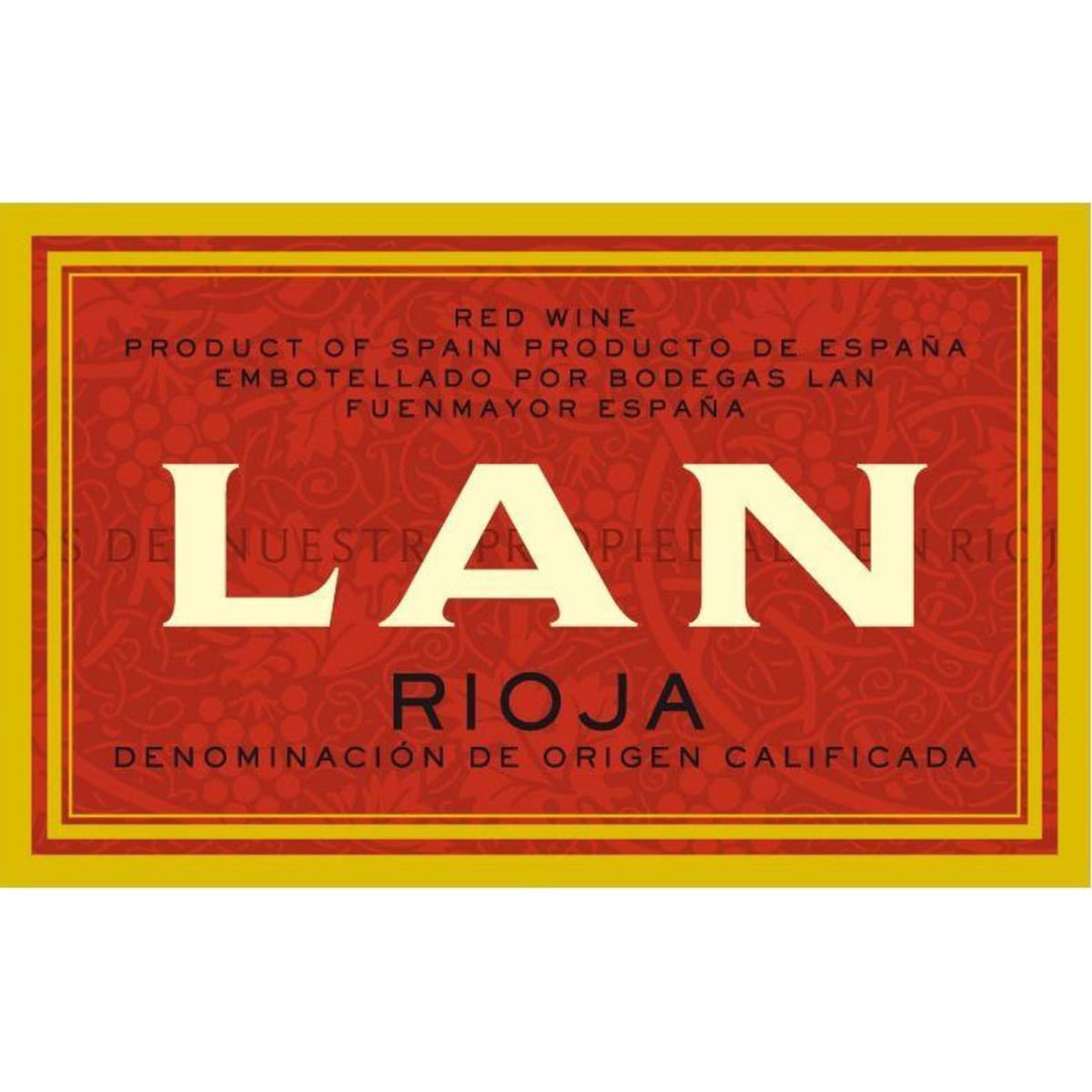 Bodegas Lan Rioja Crianza 2013 Front Label