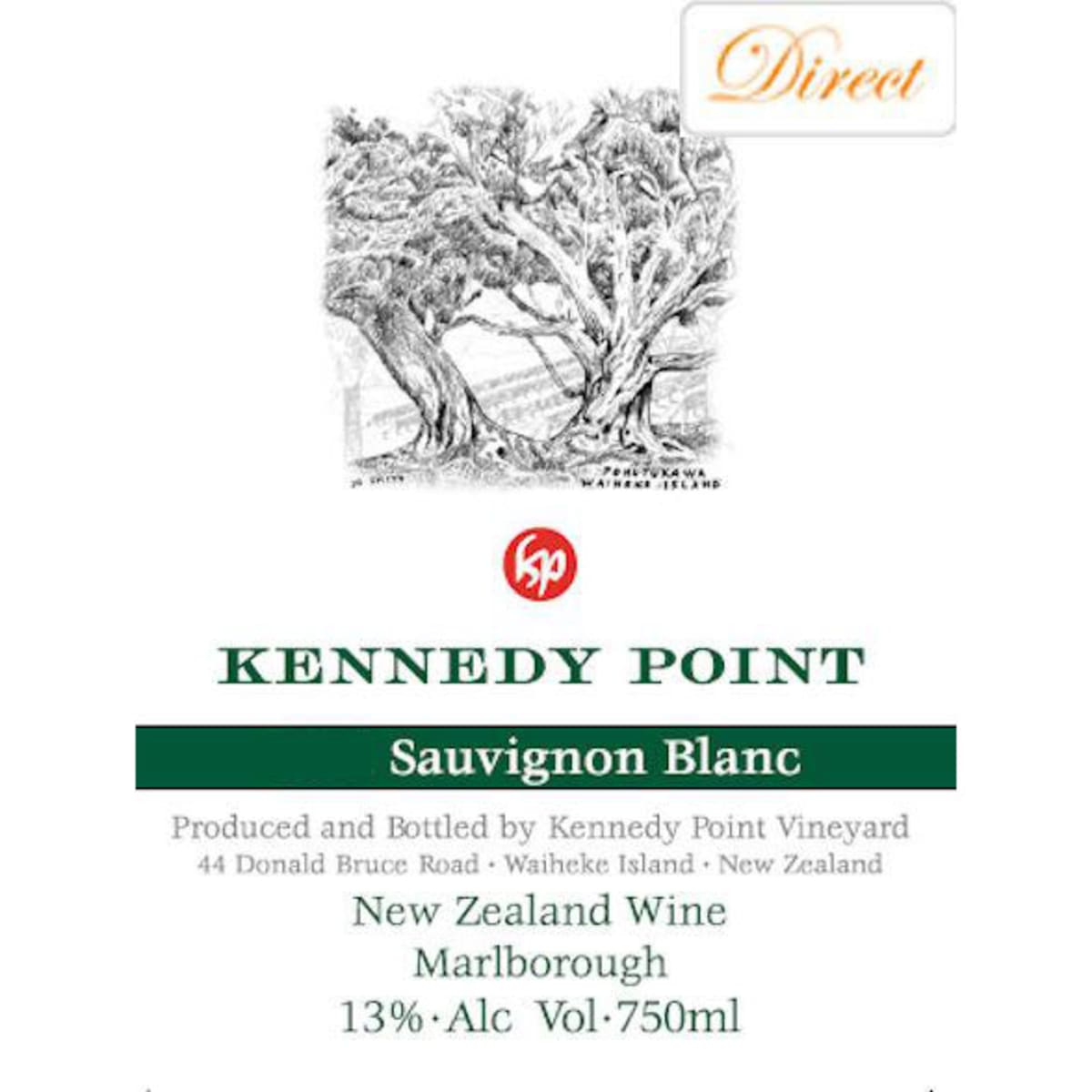 Kennedy Point Sauvignon Blanc 2015 Front Label