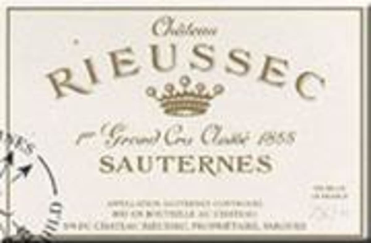 Chateau Rieussec Sauternes 1998 Front Label