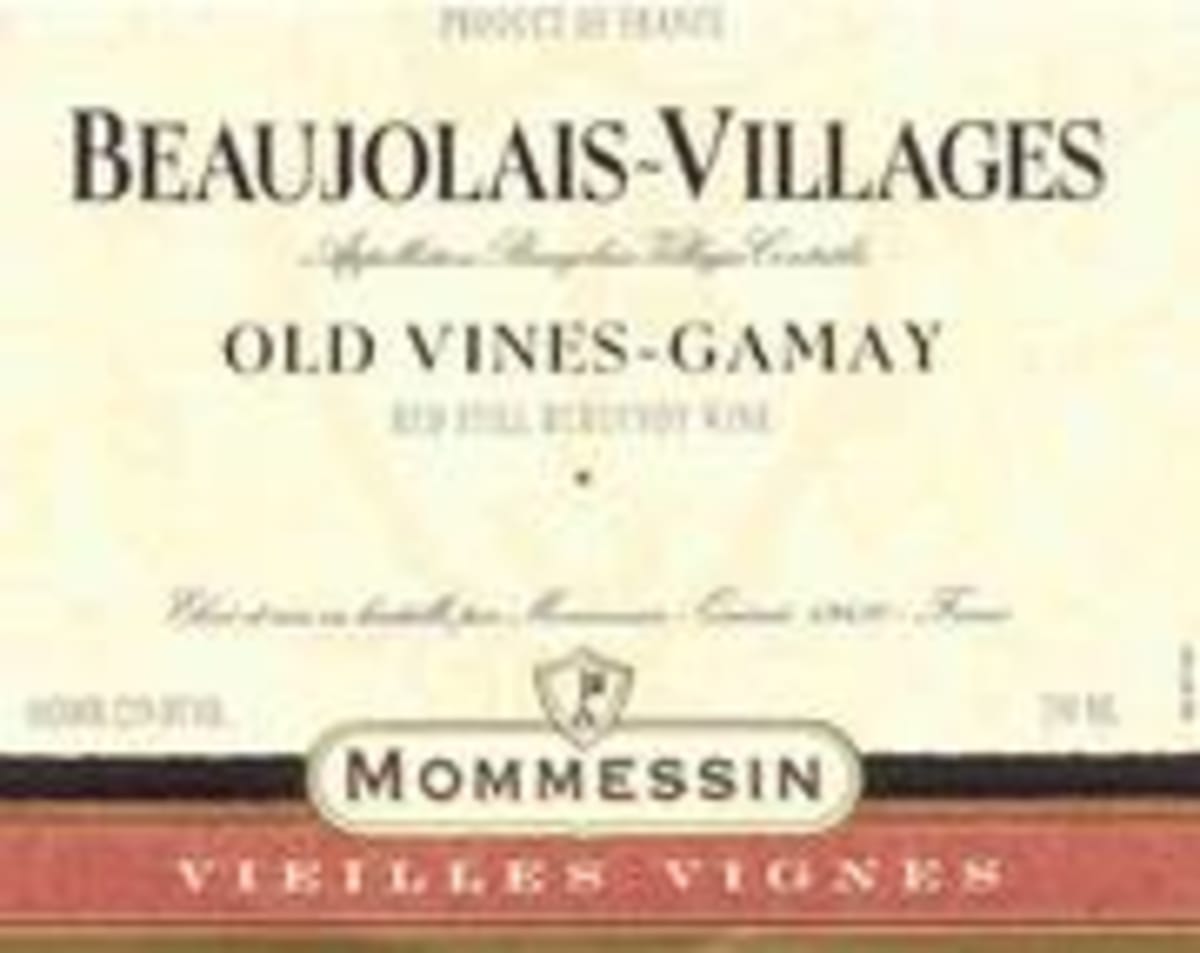 Mommessin Beaujolais Villages 1999 Front Label