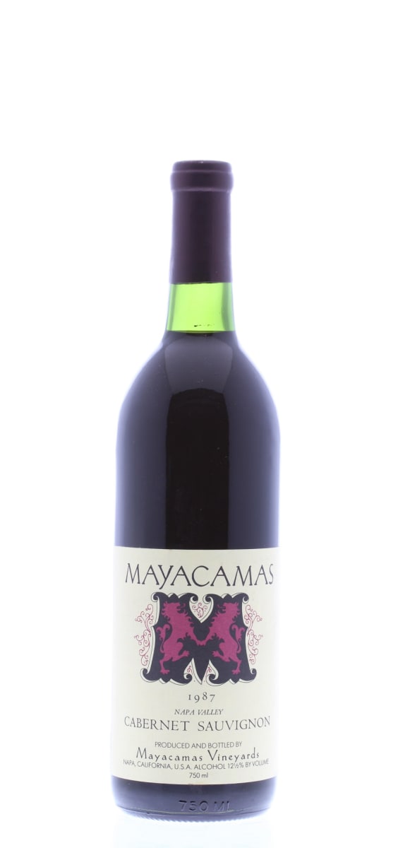 Mayacamas Cabernet Sauvignon 1987 Front Bottle Shot