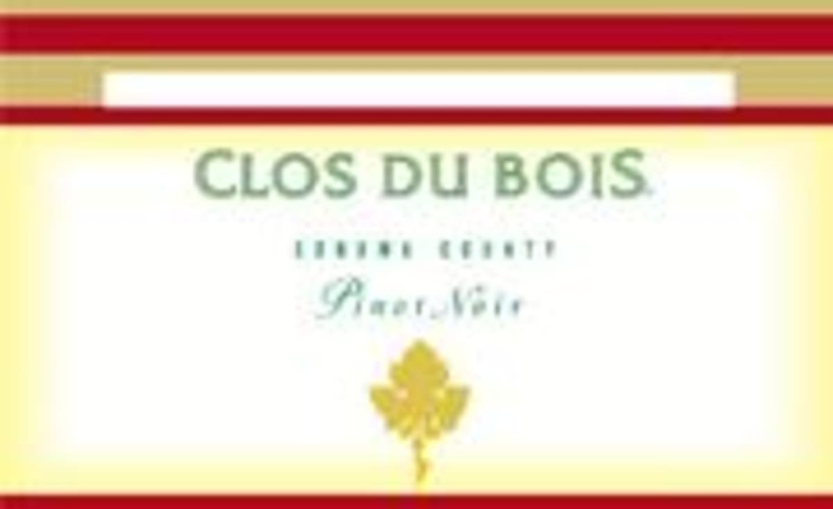 Clos du Bois Pinot Noir 2000 Front Label