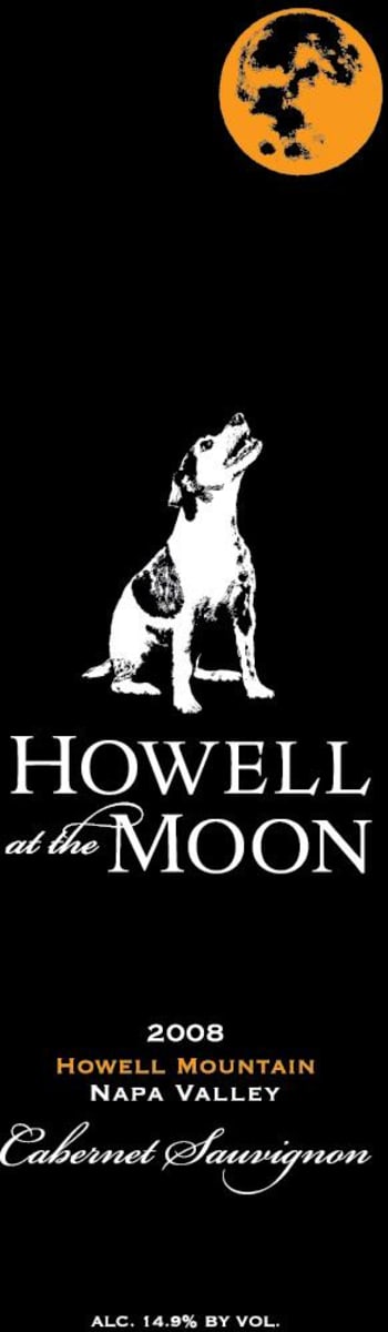 Howell at the Moon Vineyards & Winery Cabernet Sauvignon 2008 Front Label