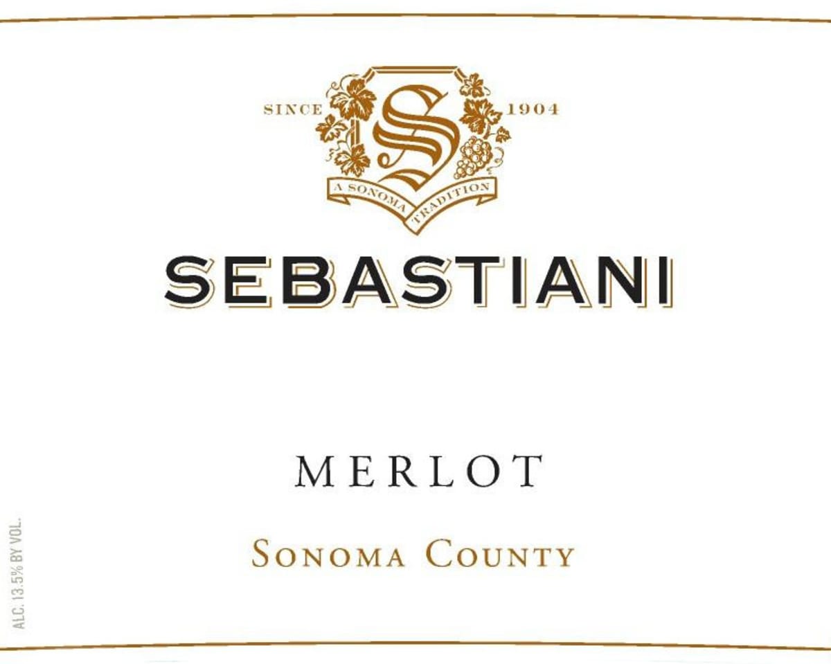 Sebastiani Sonoma County Merlot 2011 Front Label