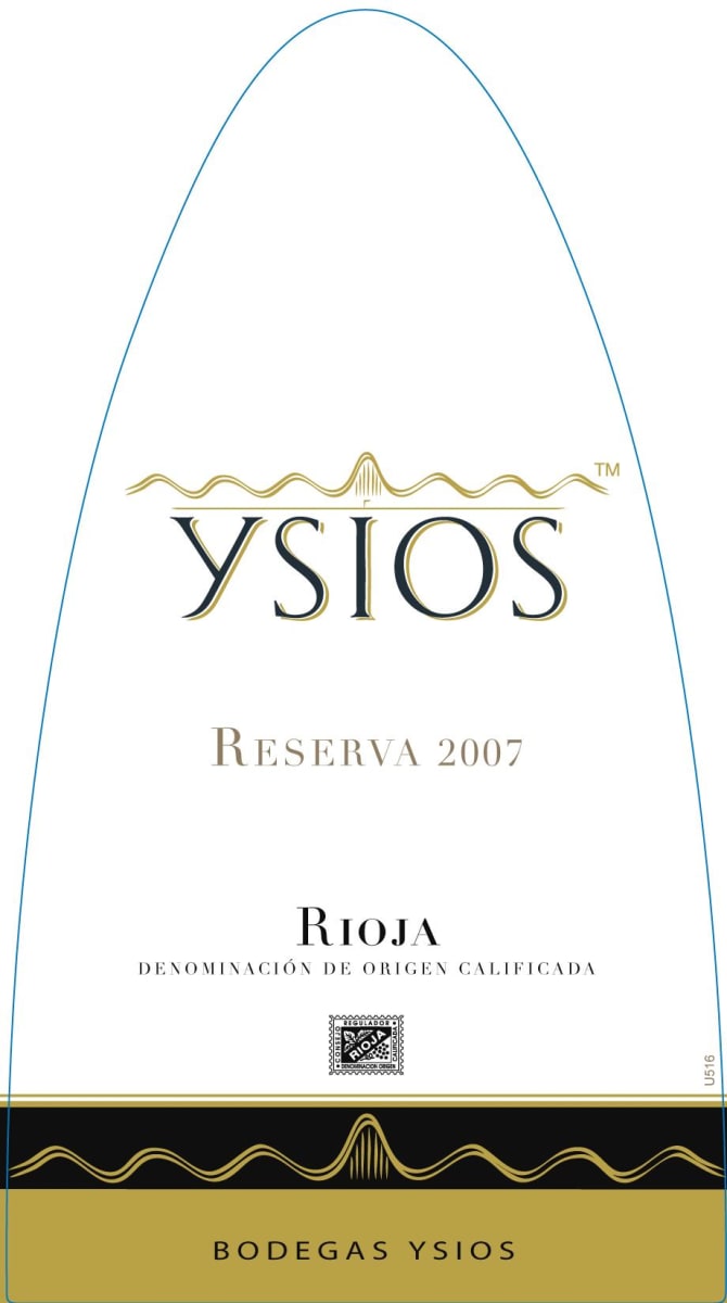 Ysios Reserva 2007 Front Label