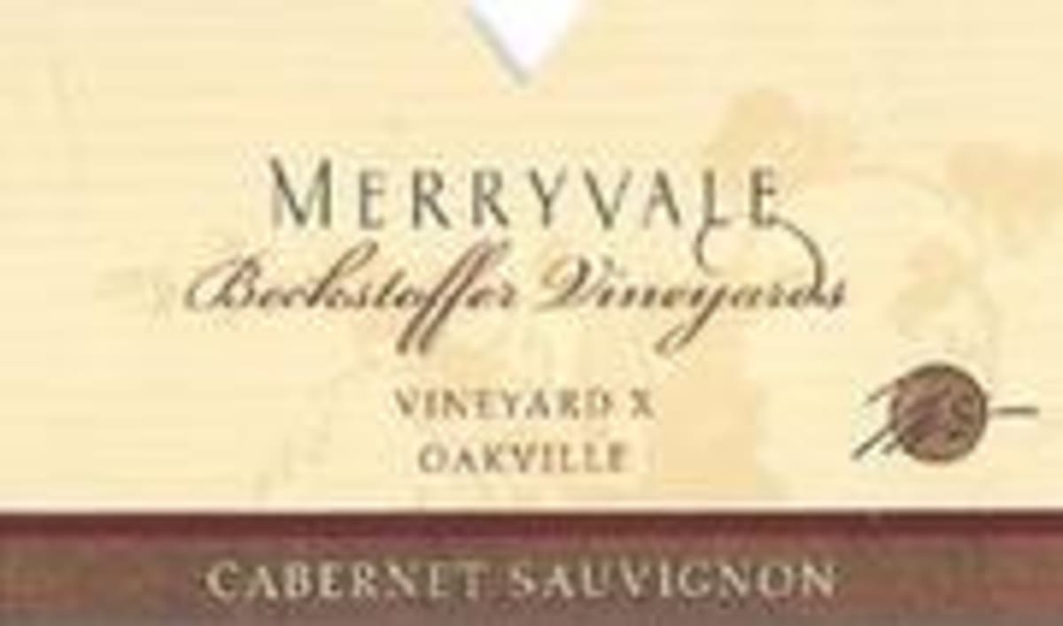 Merryvale Beckstoffer Vineyard X Cabernet Sauvignon 1999 Front Label