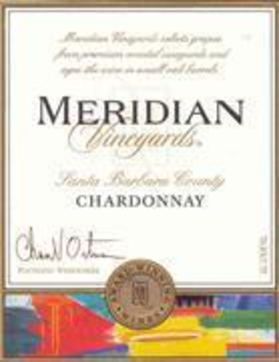 Meridian Santa Barbara Chardonnay 2001 Front Label