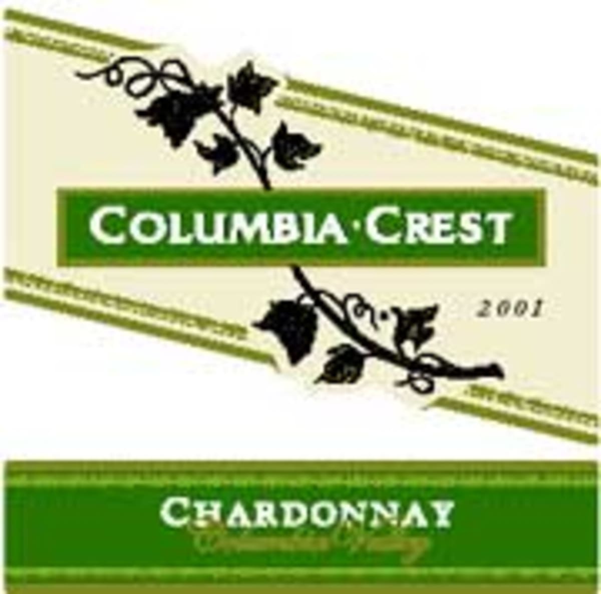 Columbia Crest Chardonnay 2001 Front Label