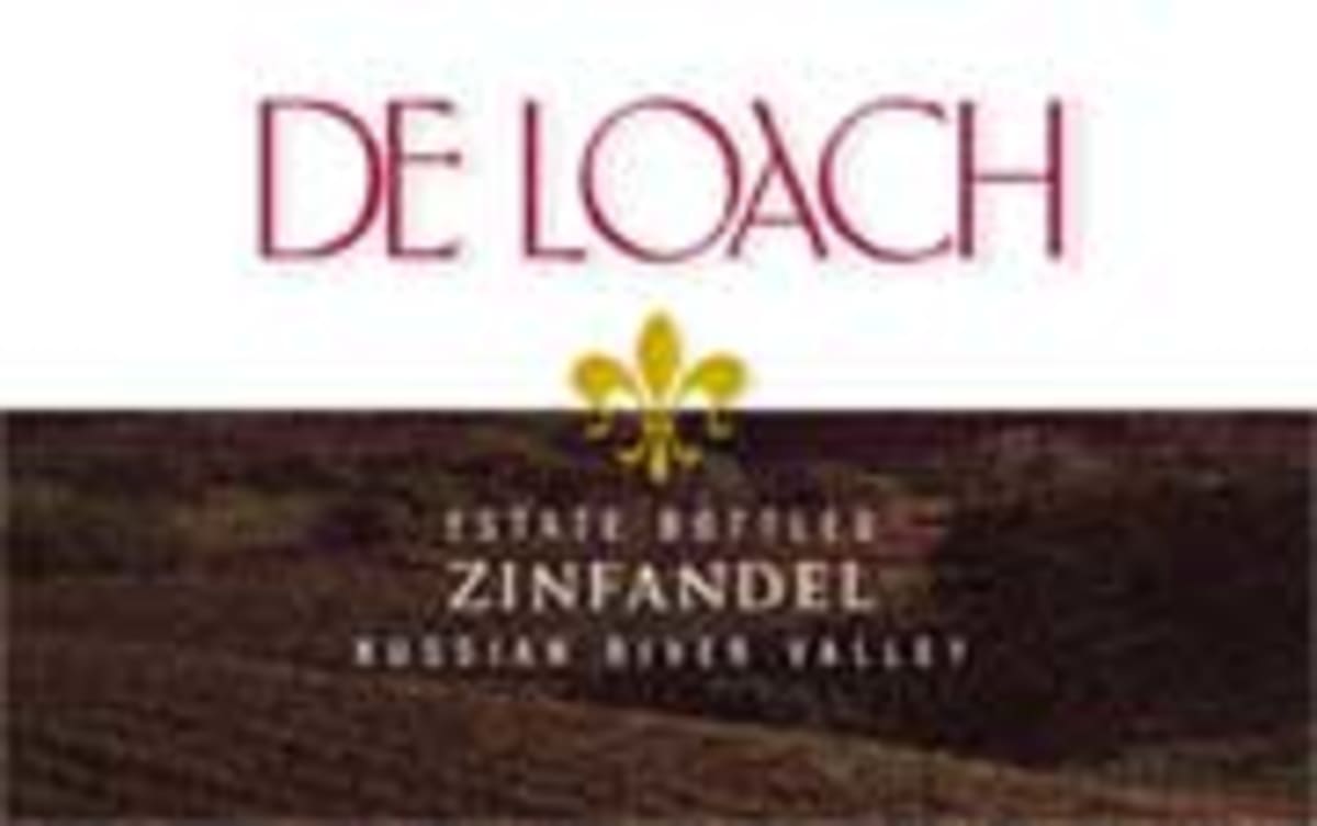 DeLoach Estate Zinfandel 2000 Front Label