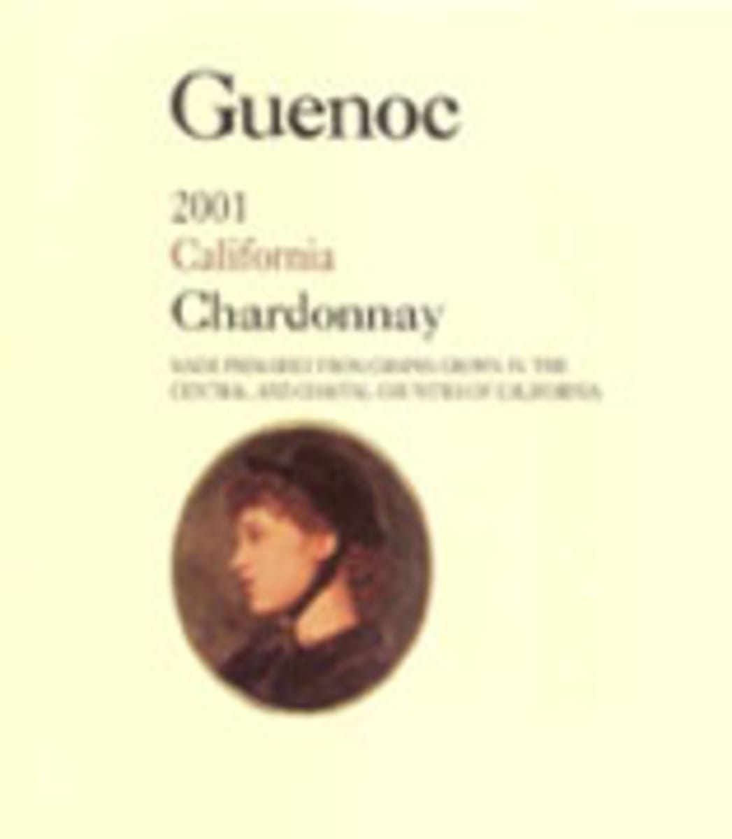 Guenoc North Coast Chardonnay 2001 Front Label