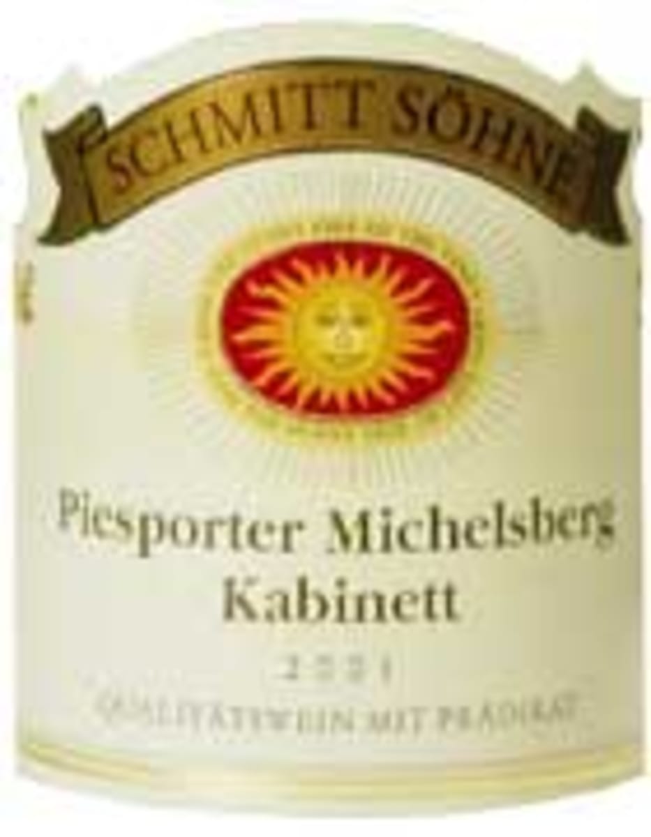 Schmitt Sohne Piesporter Michelsberg Kabinett 2001 Front Label