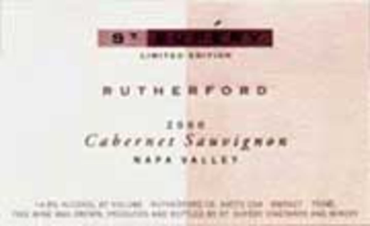 St. Supery Rutherford Cabernet Sauvignon 2000 Front Label
