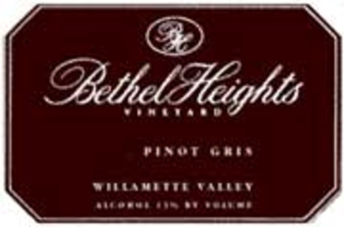 Bethel Heights Pinot Gris 2003 Front Label