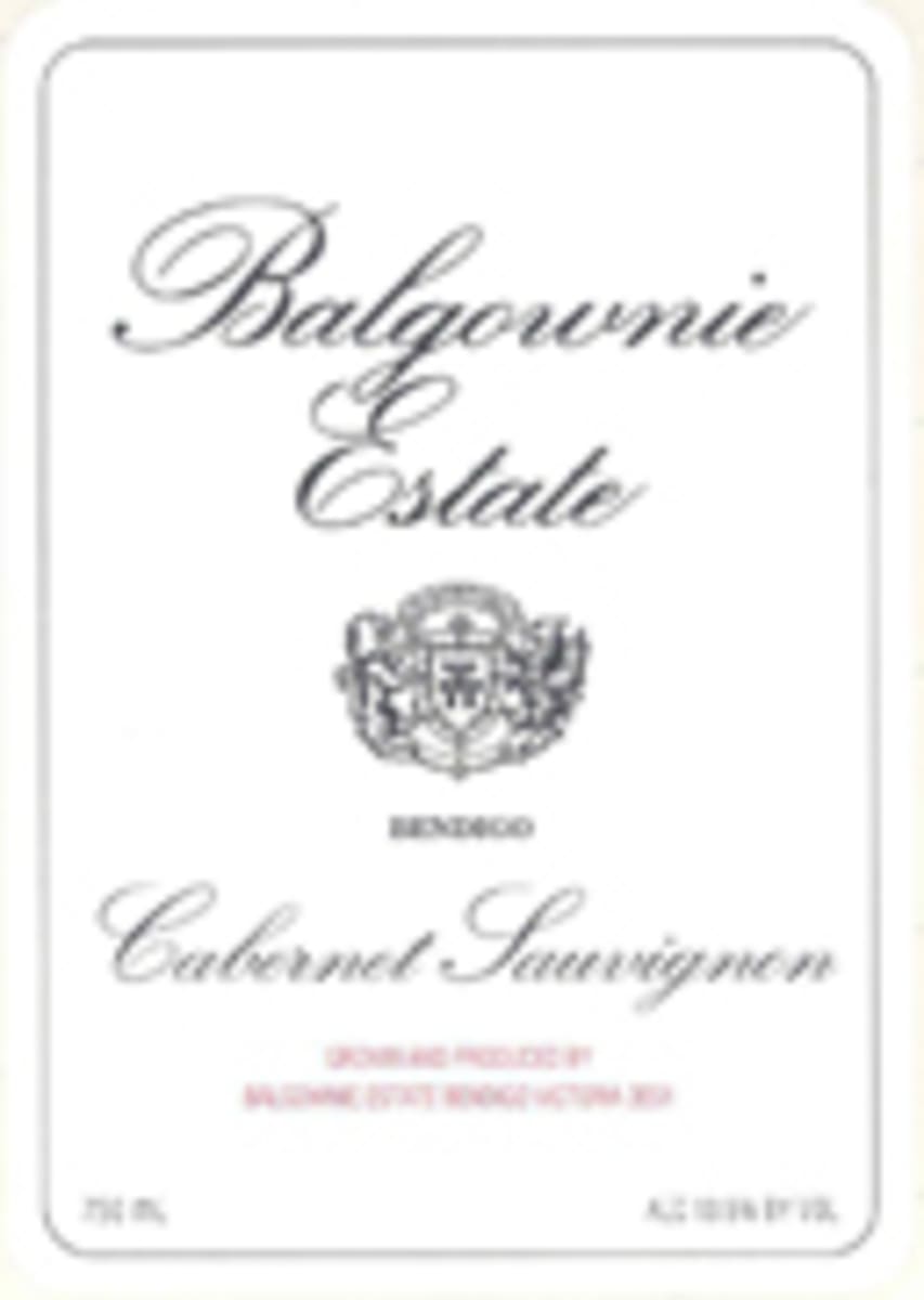 Balgownie Cabernet Sauvignon 2001 Front Label