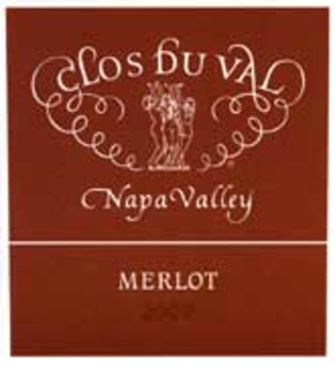 Clos Du Val Merlot 2001 Front Label