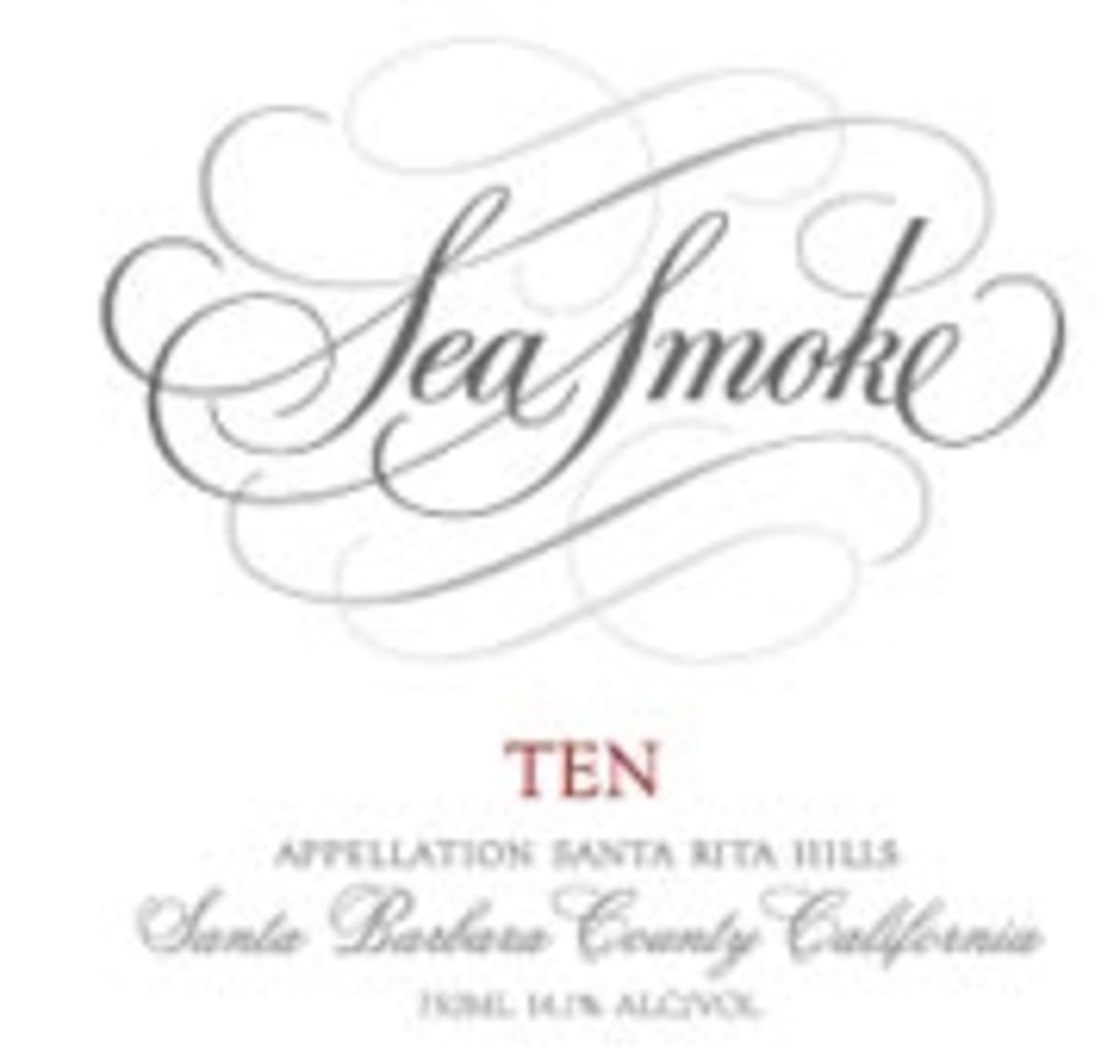 Sea Smoke Cellars Ten Pinot Noir 2002 Front Label