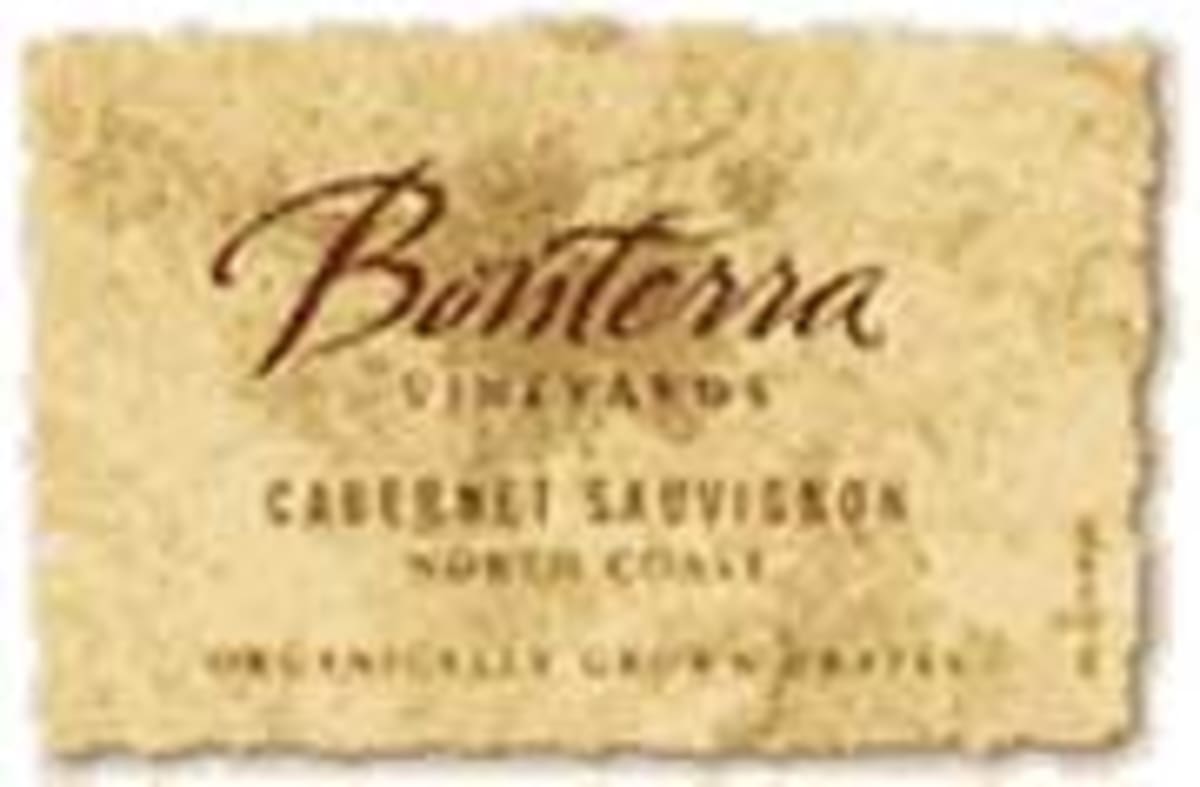 Bonterra Mendocino County Cabernet Sauvignon 2001 Front Label