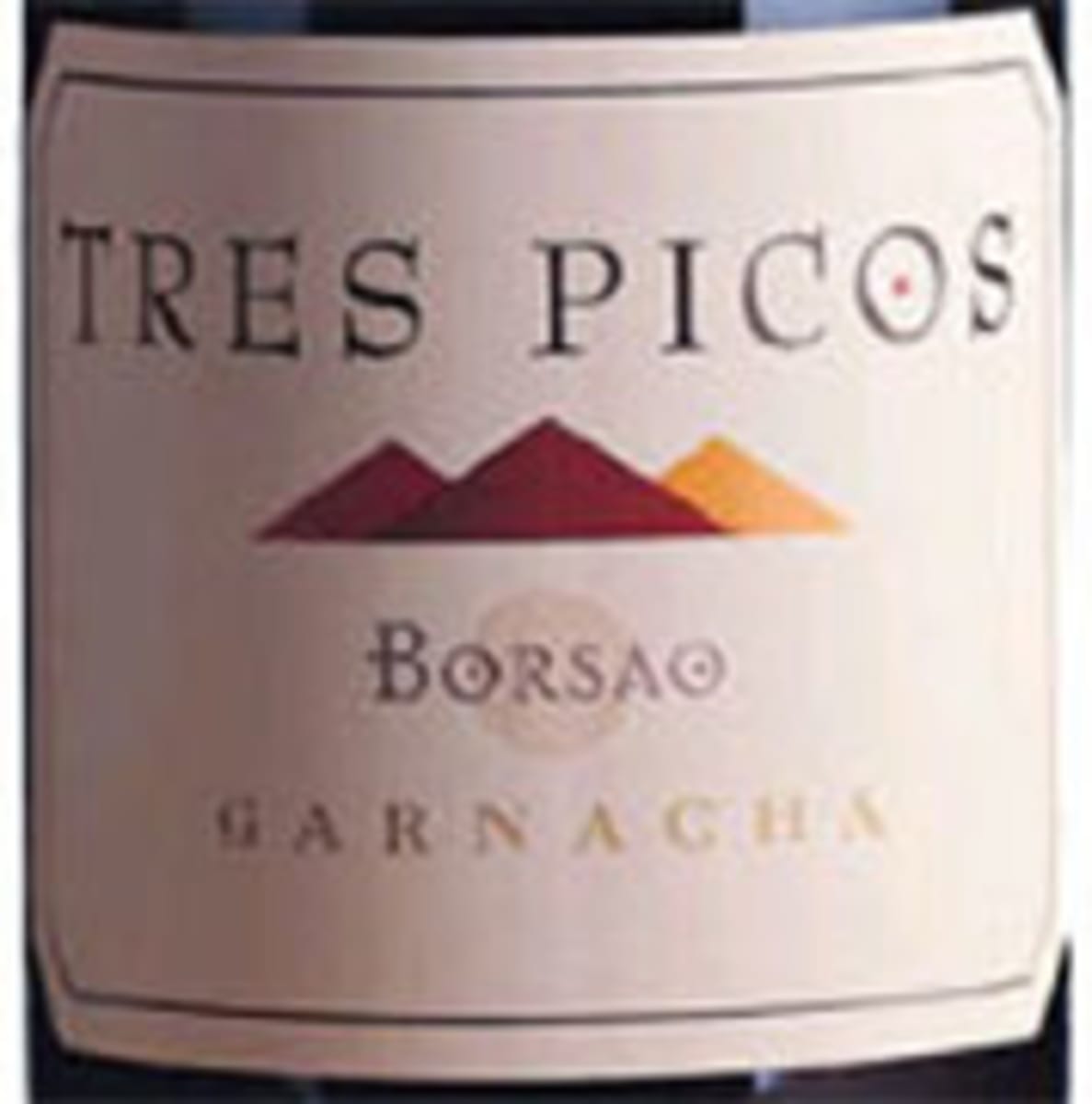 Borsao Tres Picos Garnacha 2003 Front Label