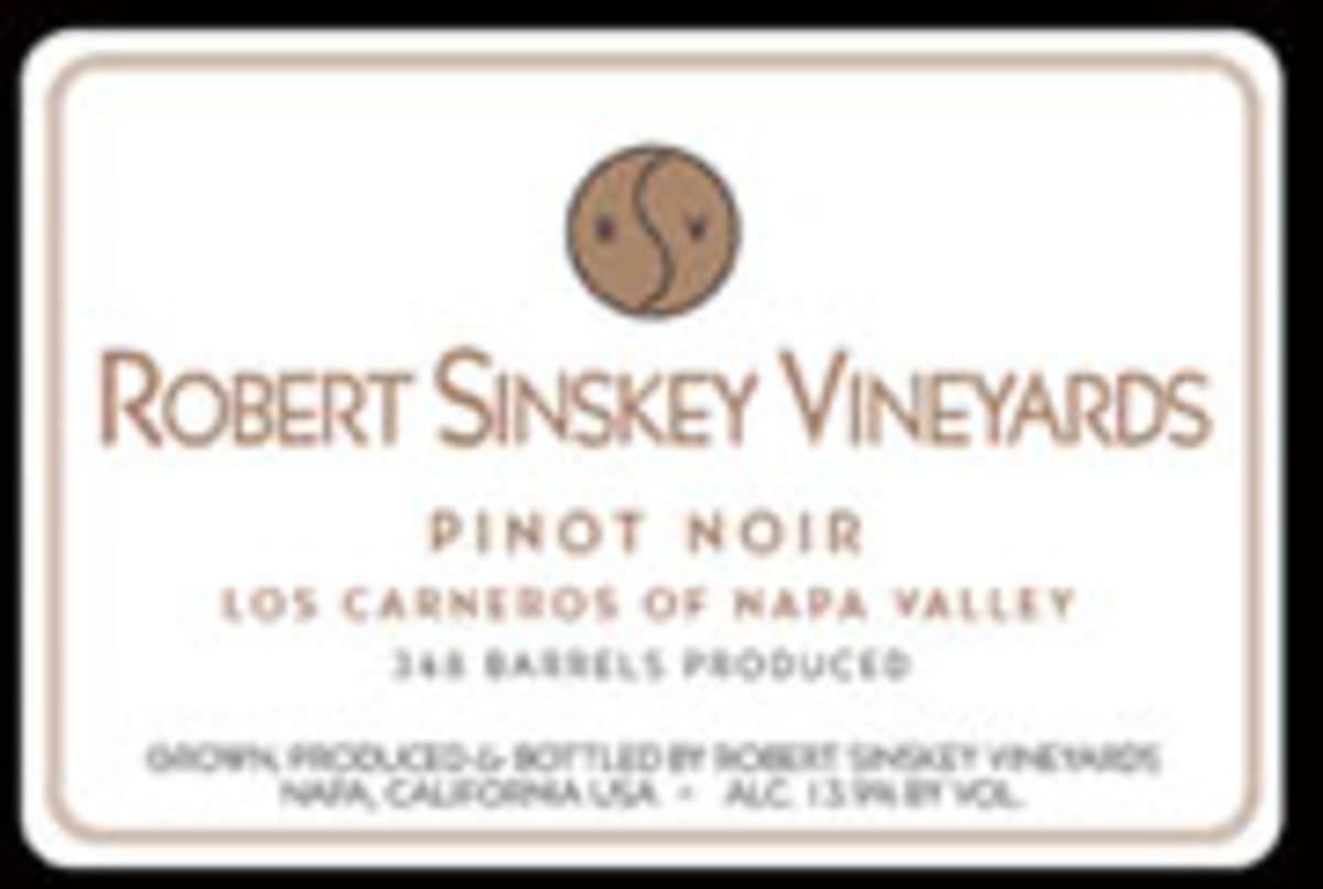 Robert Sinskey Los Carneros Pinot Noir 2002 Front Label