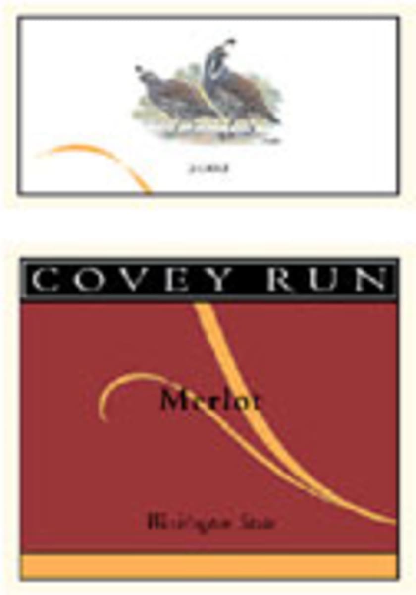 Covey Run Merlot 2002 Front Label