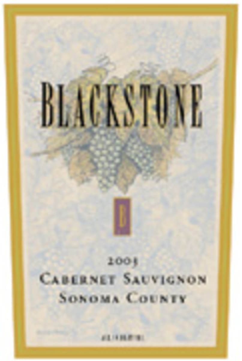 Blackstone Sonoma Cabernet Sauvignon 2003 Front Label