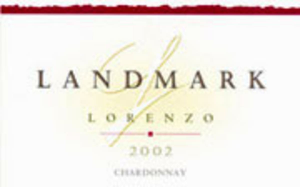 Landmark Lorenzo Chardonnay 2002 Front Label