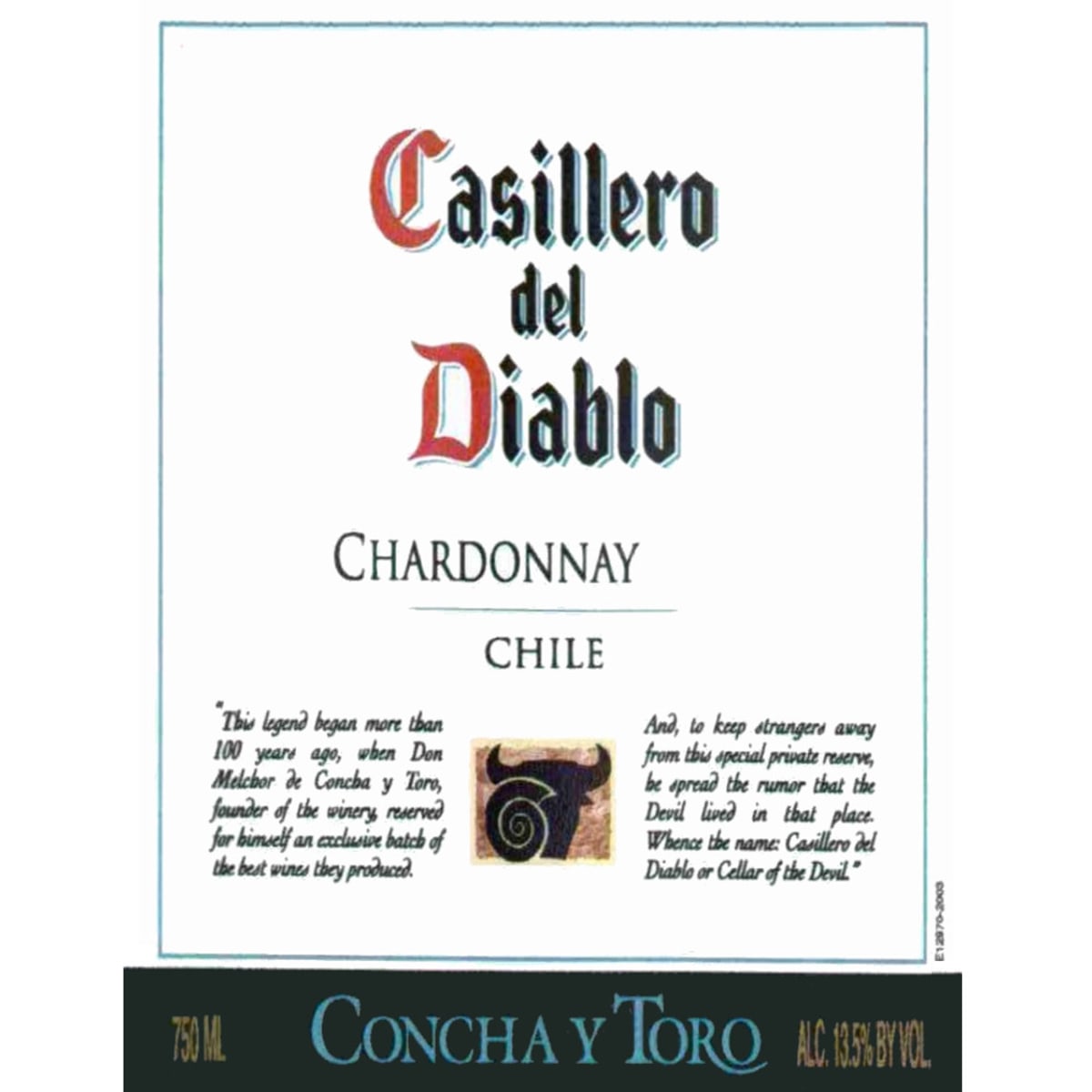 Casillero del Diablo Chardonnay 2005 Front Label