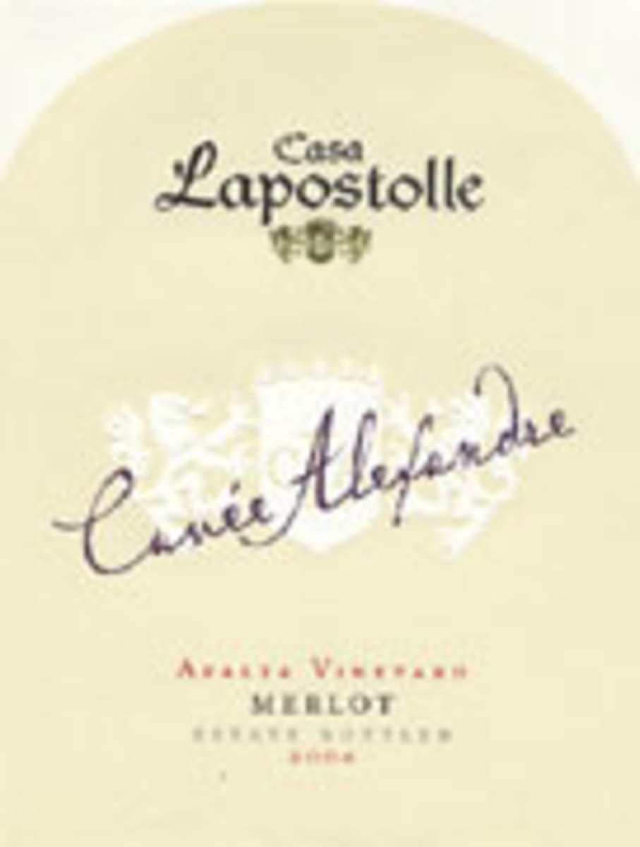 Lapostolle Cuvee Alexandre Merlot 2004 Front Label