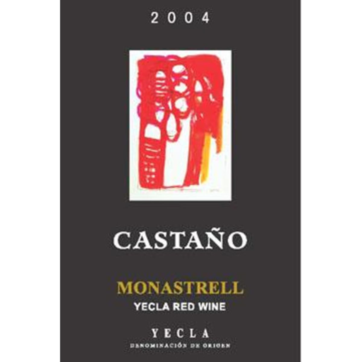 Bodegas Castano Monastrell 2004 Front Label