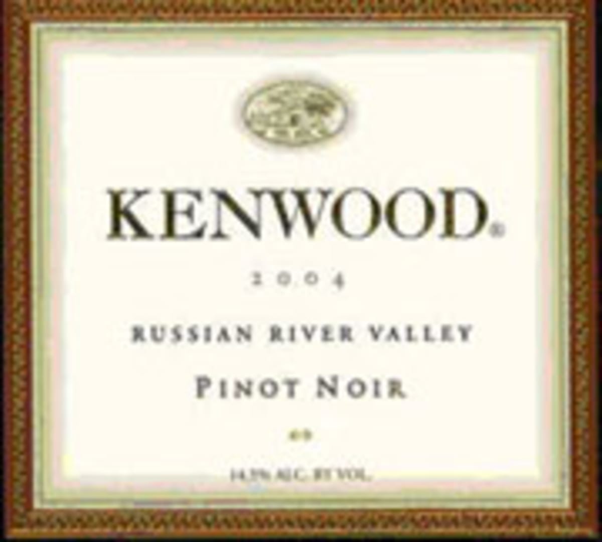 Kenwood Russian River Pinot Noir 2004 Front Label