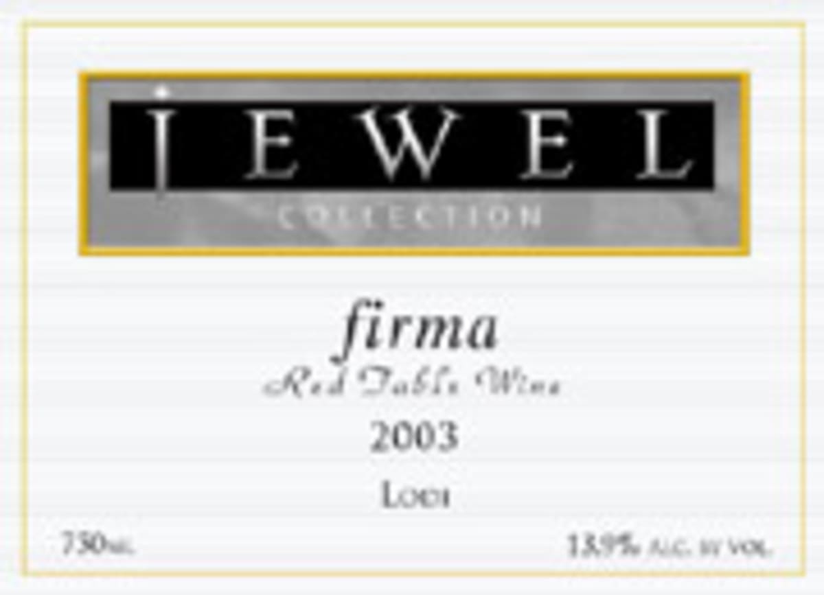 Jewel Firma 2003 Front Label