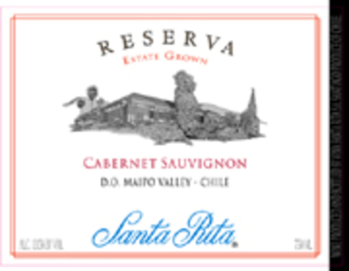 Santa Rita Reserva Cabernet Sauvignon 2004 Front Label