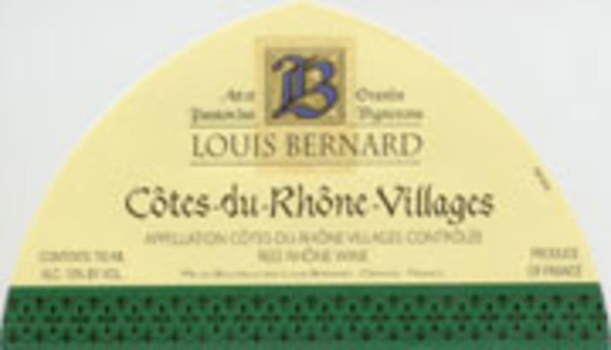 Louis Bernard Cotes du Rhone Villages 2004 Front Label