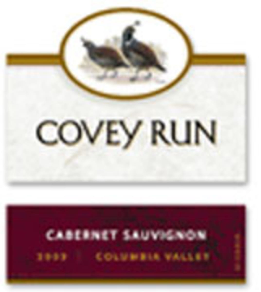 Covey Run Cabernet Sauvignon 2004 Front Label