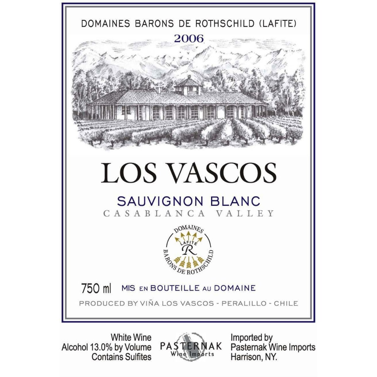 Los Vascos Sauvignon Blanc 2006 Front Label