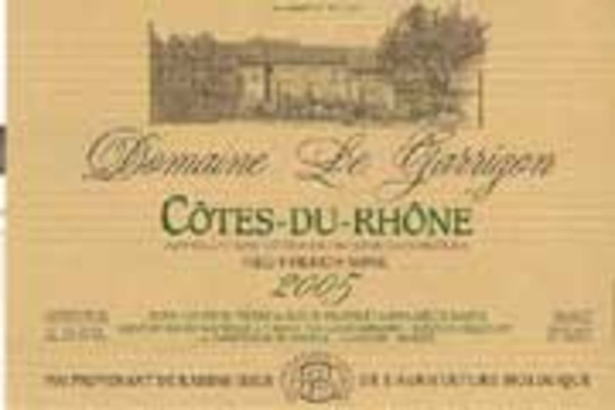 Louis Bernard Cotes du Rhone Domaine le Garrigon 2005 Front Label