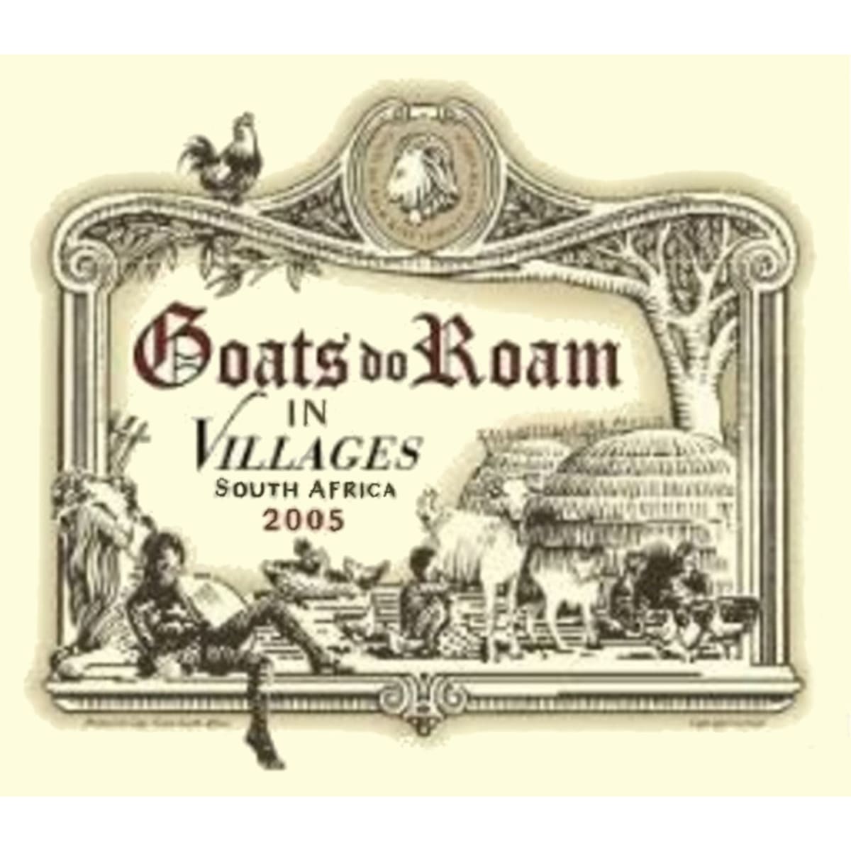 Goats do Roam In Villages Red 2005 Front Label