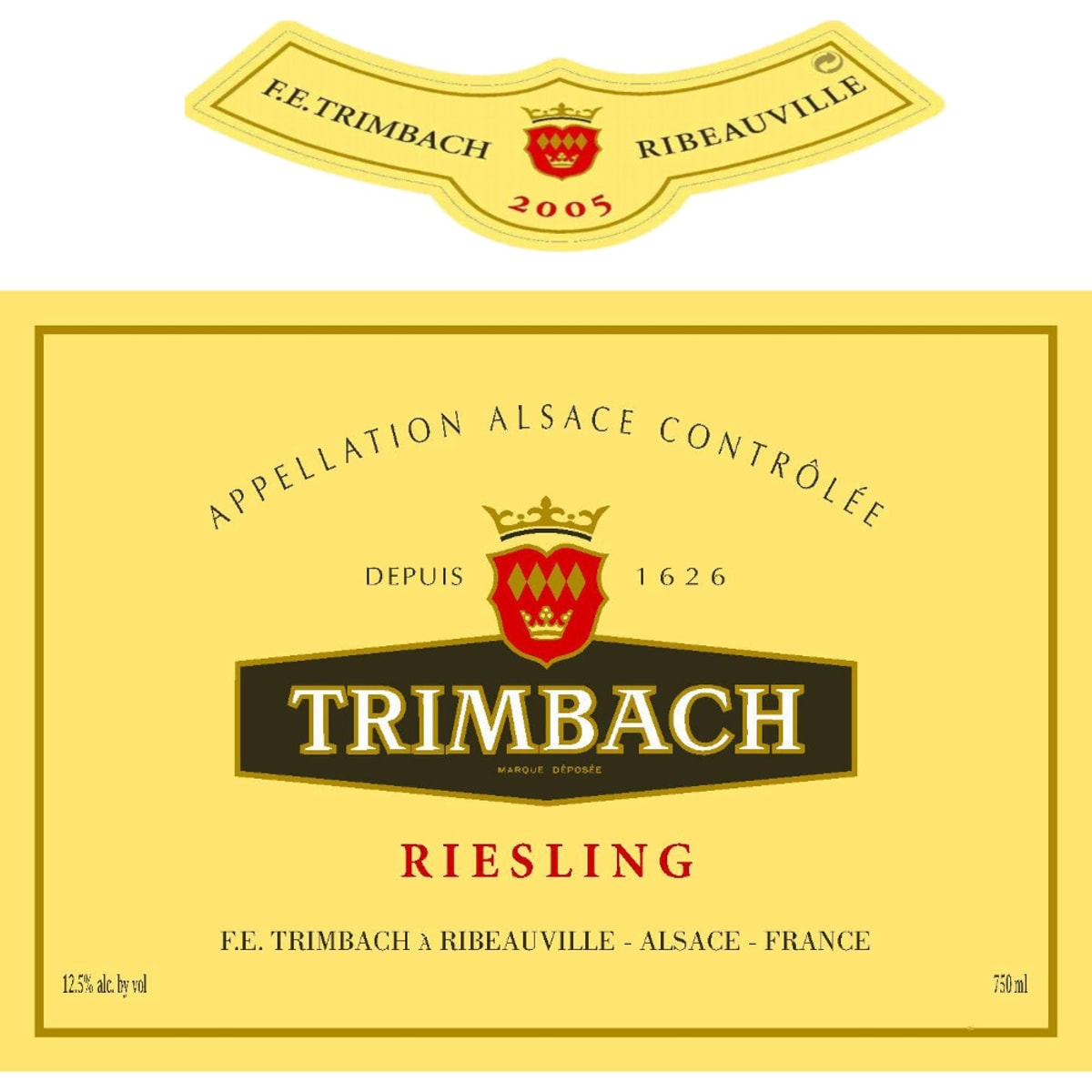 Trimbach Riesling 2005 Front Label