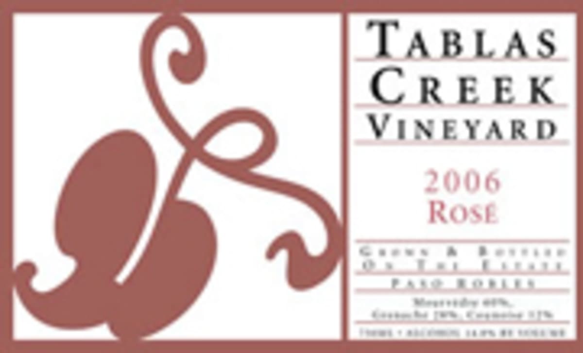 Tablas Creek Tablas Estate Rose 2006 Front Label