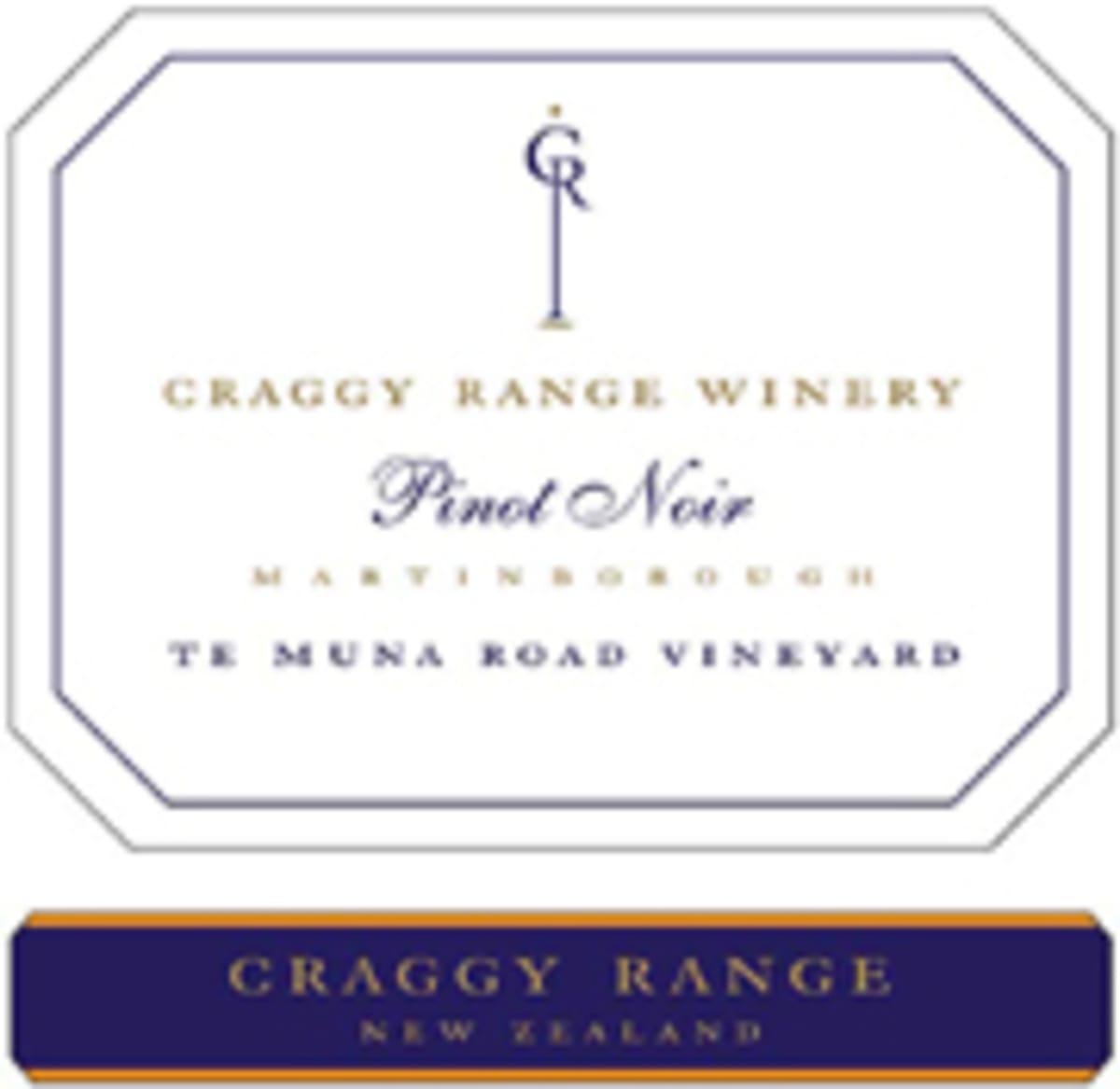 Craggy Range Winery Te Muna Road Vineyard Pinot Noir 2005 Front Label