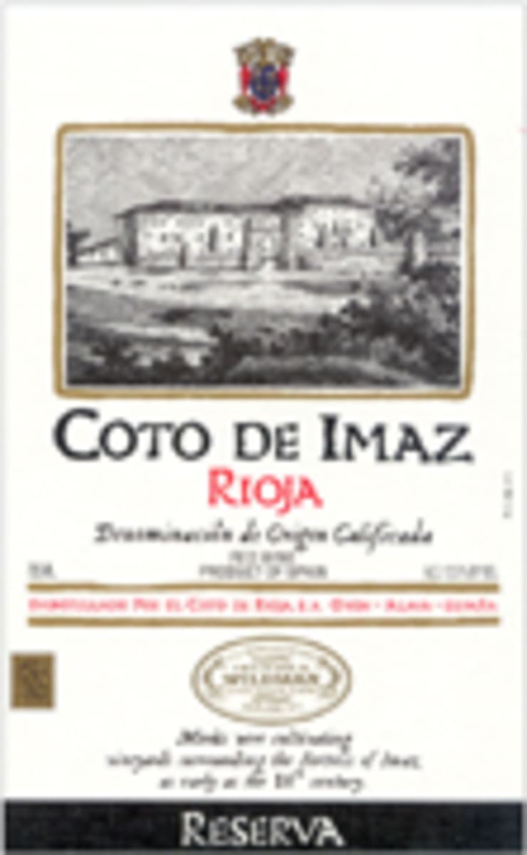 El Coto Coto de Imaz Reserva 2001 Front Label