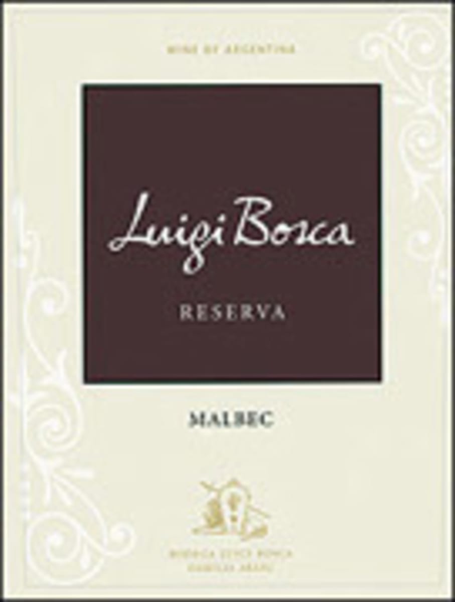 Luigi Bosca Reserve Malbec 2004 Front Label