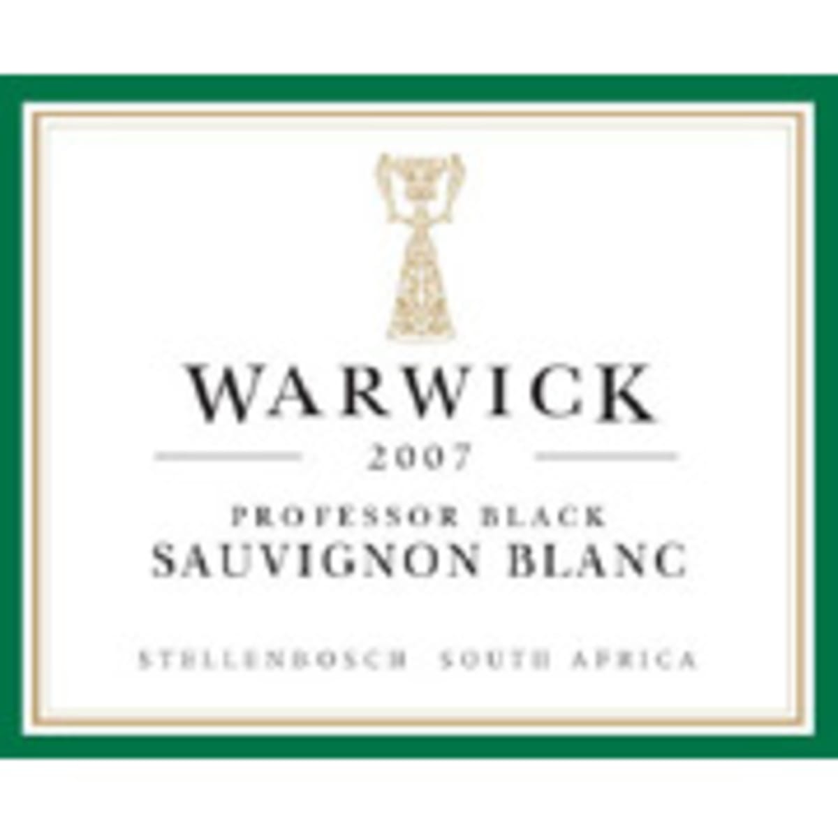 Warwick Professor Black Sauvignon Blanc 2007 Front Label